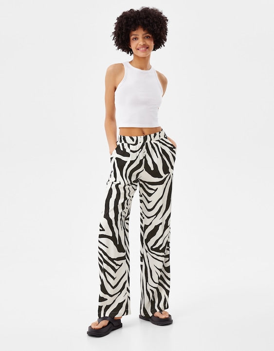 Zebra Print Trousers