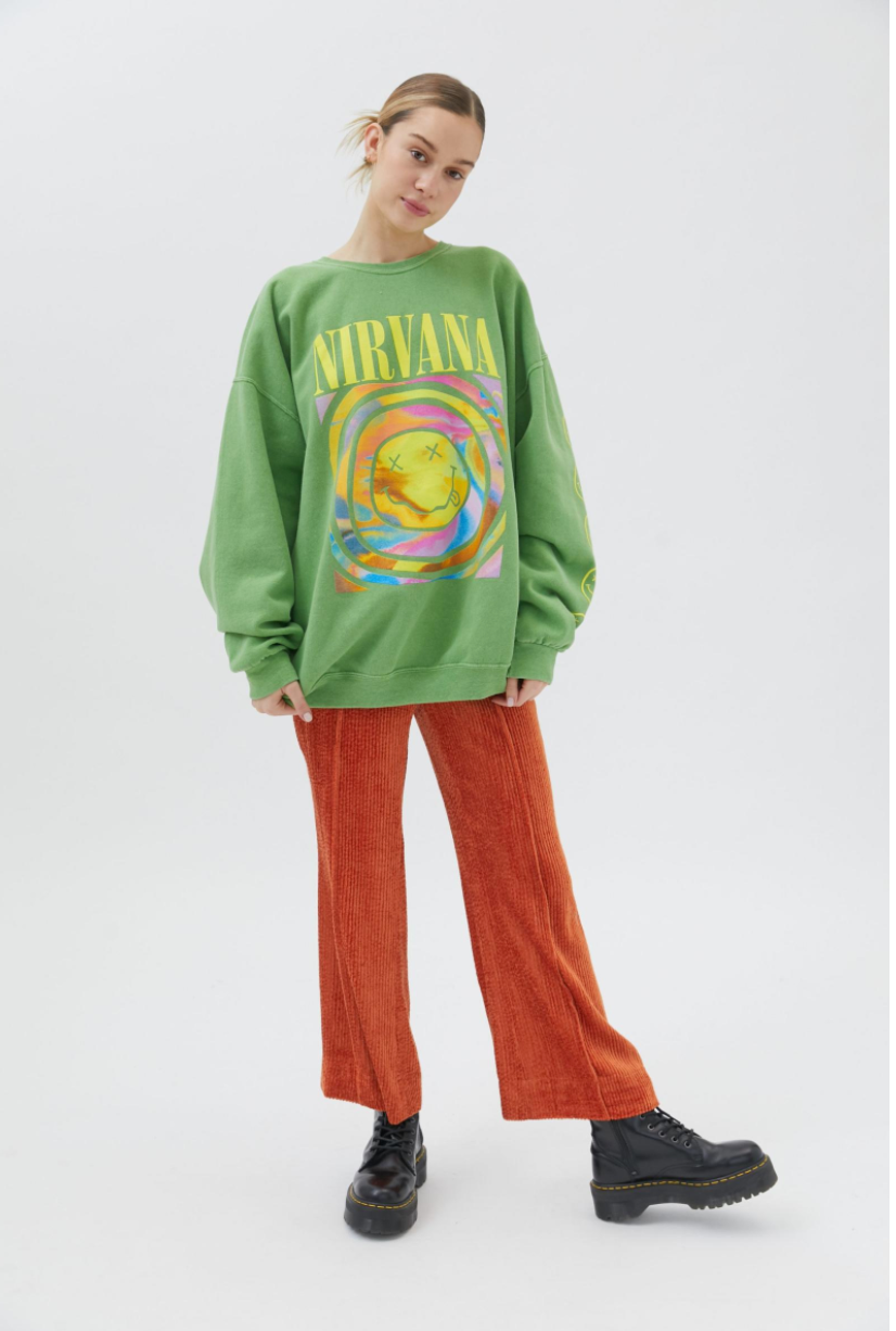 Nirvana Smile Overdyed Sweatshirt